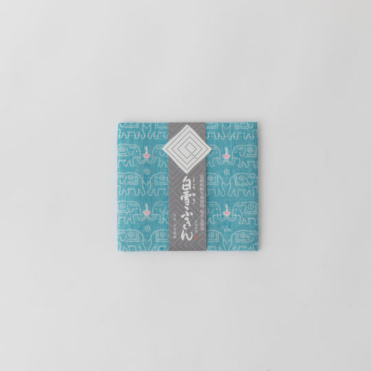 白雪友禅ふきん ブッダ ナイルブルー