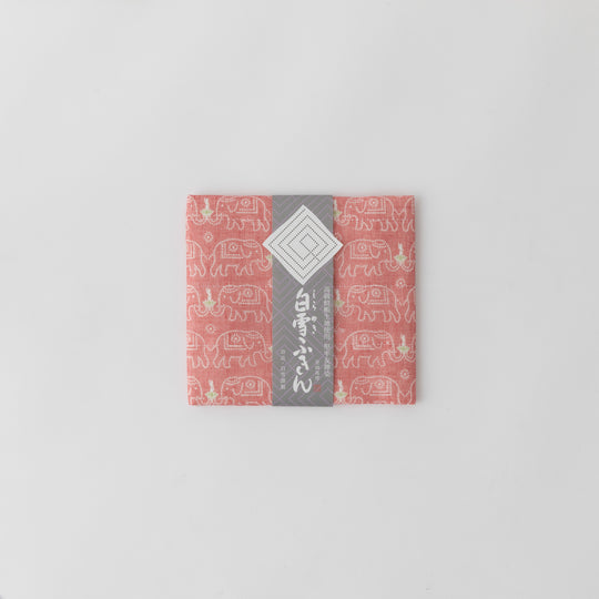 白雪友禅ふきん ブッダ ルビーレッド