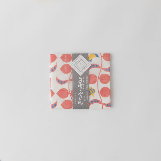 白雪友禅ふきん ジャックと豆の木 レッド