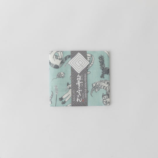 白雪友禅ふきん meow meow meow ブルー