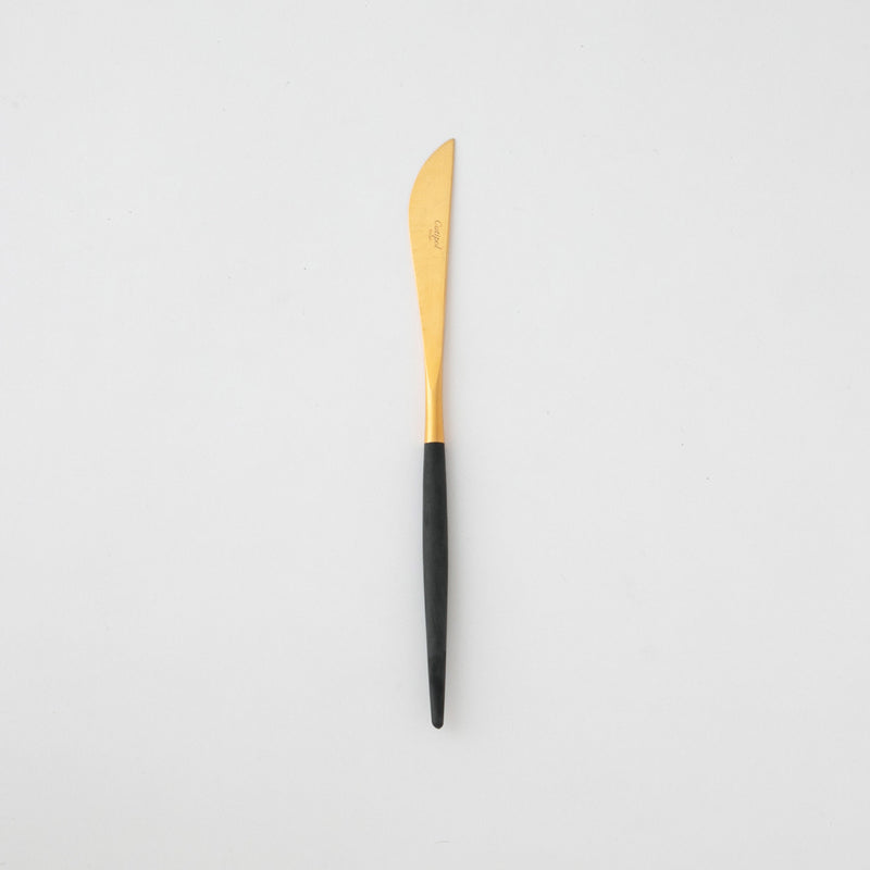 Cutipol(クチポール) ゴア ブラック×ゴールド テーブルナイフ