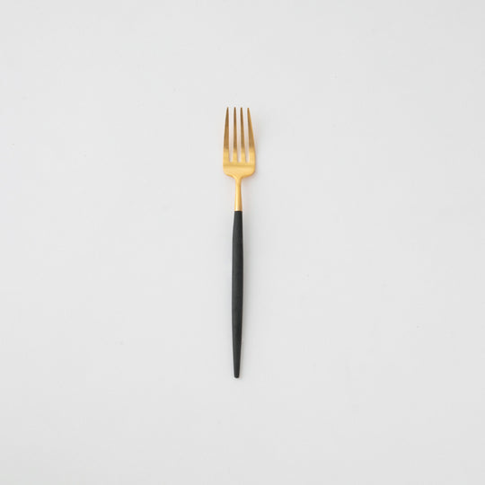 Cutipol(クチポール) ゴア ブラック×ゴールド デザートフォーク