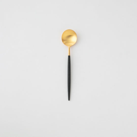 Cutipol(クチポール) ゴア ブラック×ゴールド デザートスプーン