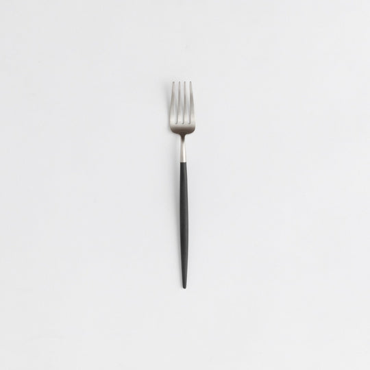Cutipol(クチポール) ゴア ブラック×シルバー デザートフォーク