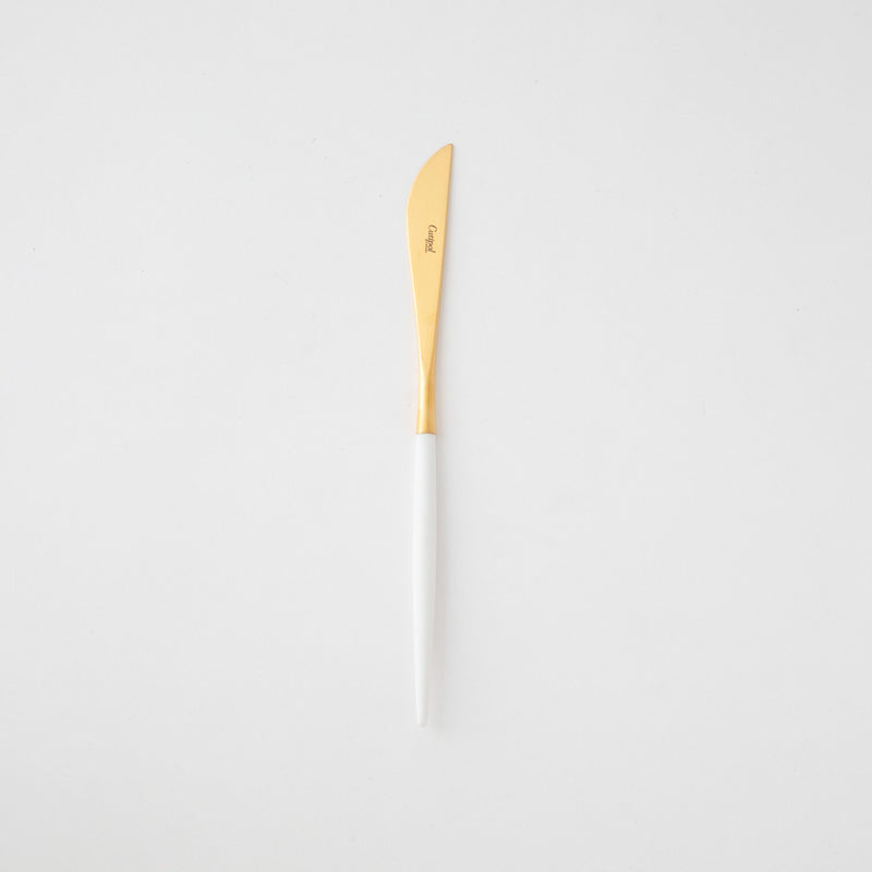 Cutipol(クチポール) ゴア ホワイト×ゴールド テーブルナイフ