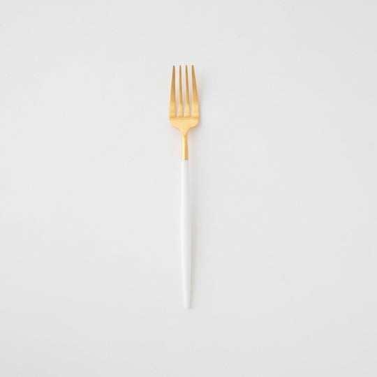 Cutipol(クチポール) ゴア ホワイト×ゴールド テーブルフォーク