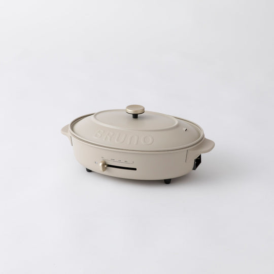 BRUNO（ブルーノ）crassy+ オーバルホットプレート　グレージュ