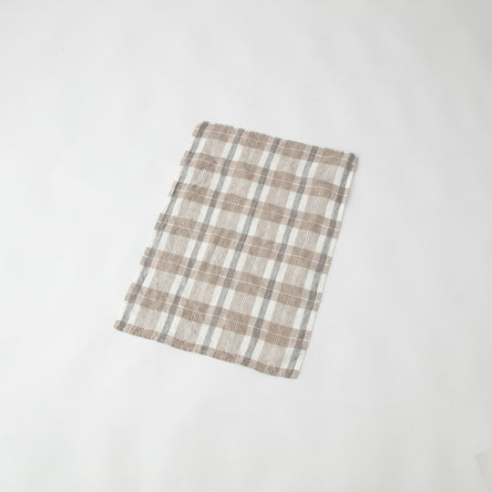 Linne（リンネ） キッチンタオル チェックベージュ