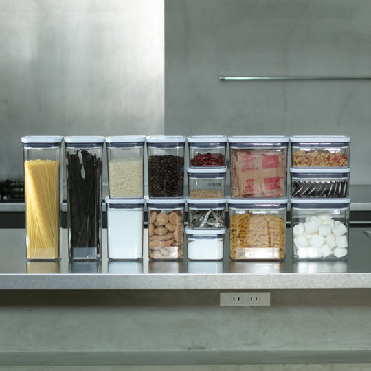 OXO(オクソー)  ポップコンテナ 棚幅ぴったり90cm 14点セット+おまけ1点つき【当店限定】