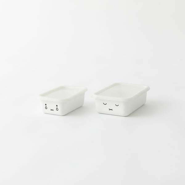 富士ホーロー ミッフィーフェイス 深型角容器 2点セット MFF-2DSM