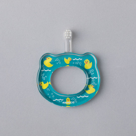 HAMICO(ハミコ)  BABY TOOTHBRUSH(ベビーハブラシ)  NY Rubber Ducks アクアブルー