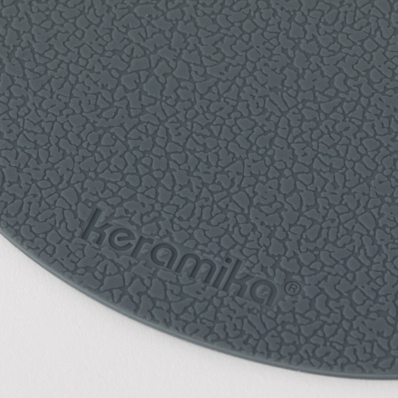 keramika（ケラミカ） Leather（レザー） シリーズ コースター オーバル スカイブルー