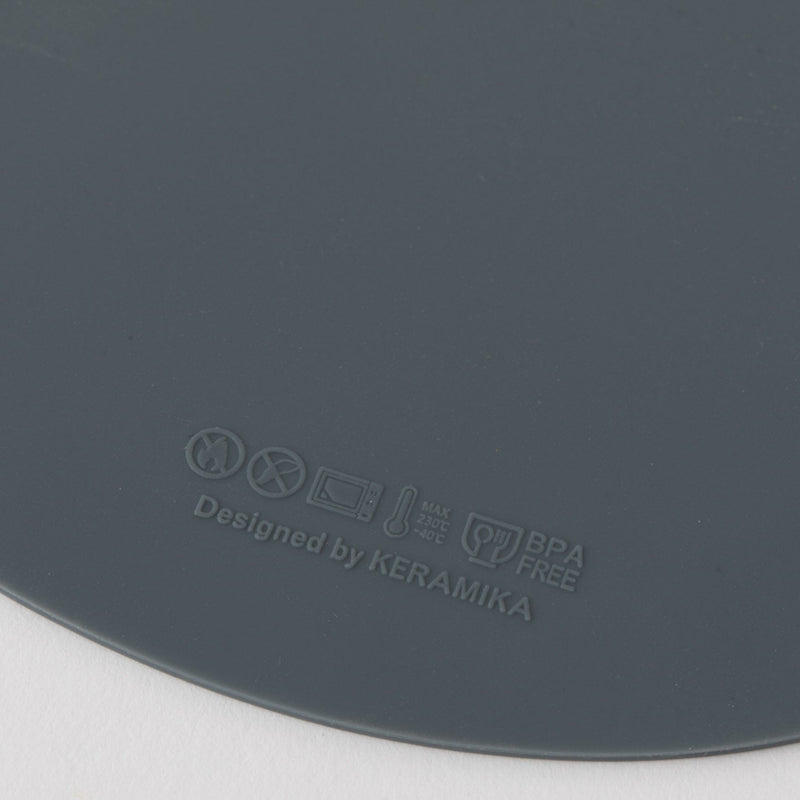 keramika（ケラミカ） Leather（レザー） シリーズ コースター オーバル グレー