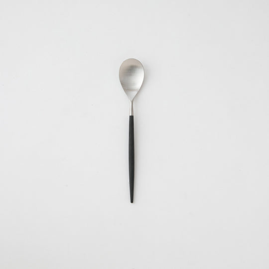 Cutipol(クチポール) ミオ ブラック×シルバー デザートスプーン