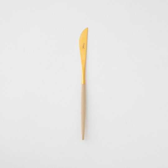 Cutipol(クチポール) ゴア アイボリー×ゴールド テーブルナイフ