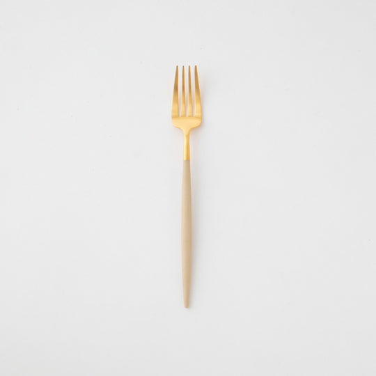 Cutipol(クチポール) ゴア アイボリー×ゴールド テーブルフォーク