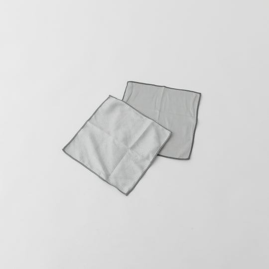 marna(マーナ) 掃除の達人  ガラス･鏡ピカッとクロス（2枚入） グレー