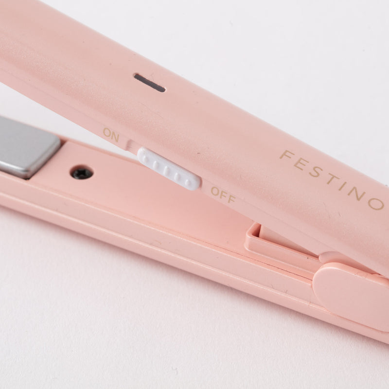 FESTINO(フェスティノ) USB スタイリング ヘアアイロン ピンク SMHB