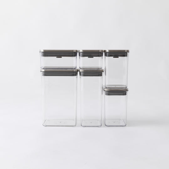 OXO(オクソー) ステンレスポップコンテナ 6Pセット