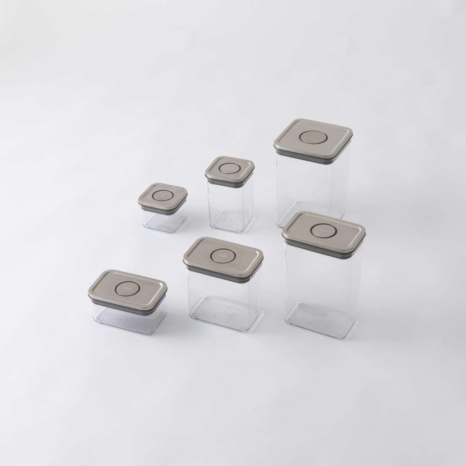 OXO 保存容器 密閉 ステンレス ポップ フード コンテナ 6ピース セット