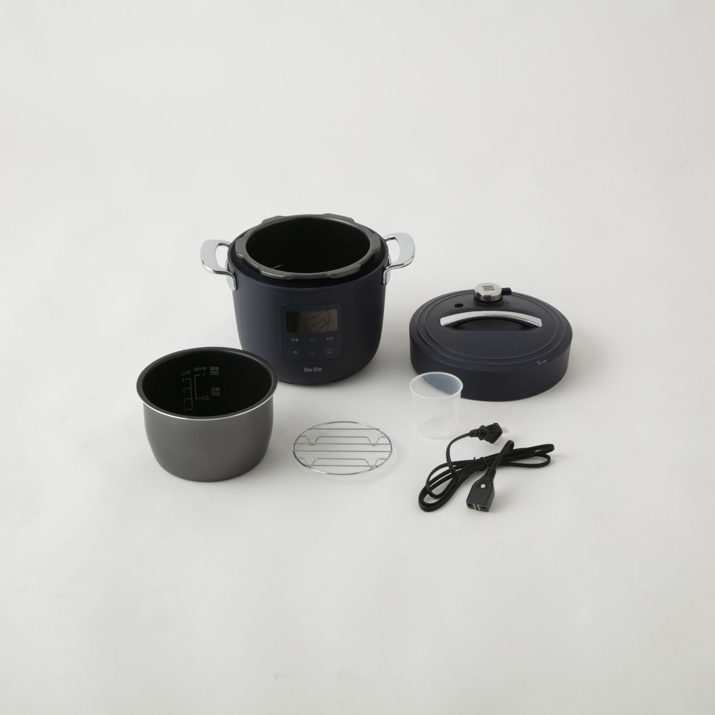 Re・De Pot 電気圧力鍋 2L ネイビー |キッチン用品通販サイト Y