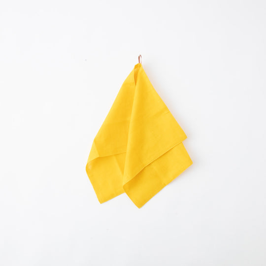 にちにち道具 かやのキッチンタオル 山吹