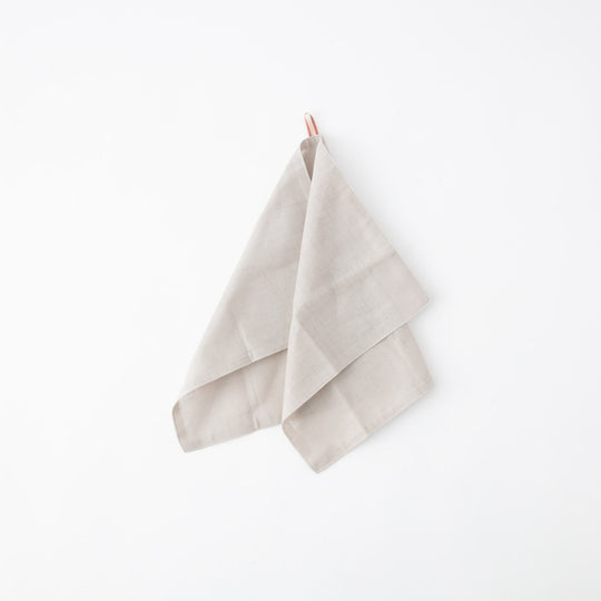 にちにち道具  かやのキッチンタオル 銀ねず