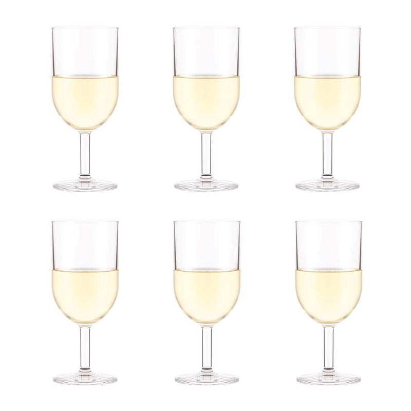bodum(ボダム) OKTETT(オクテット） 白ワイングラス 0.23L 6個セット