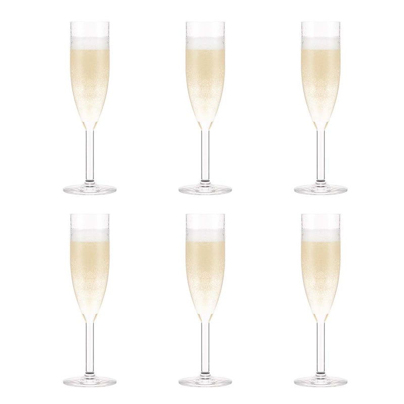 bodum(ボダム) OKTETT(オクテット） シャンパンフルートグラス 0.12L 6個セット