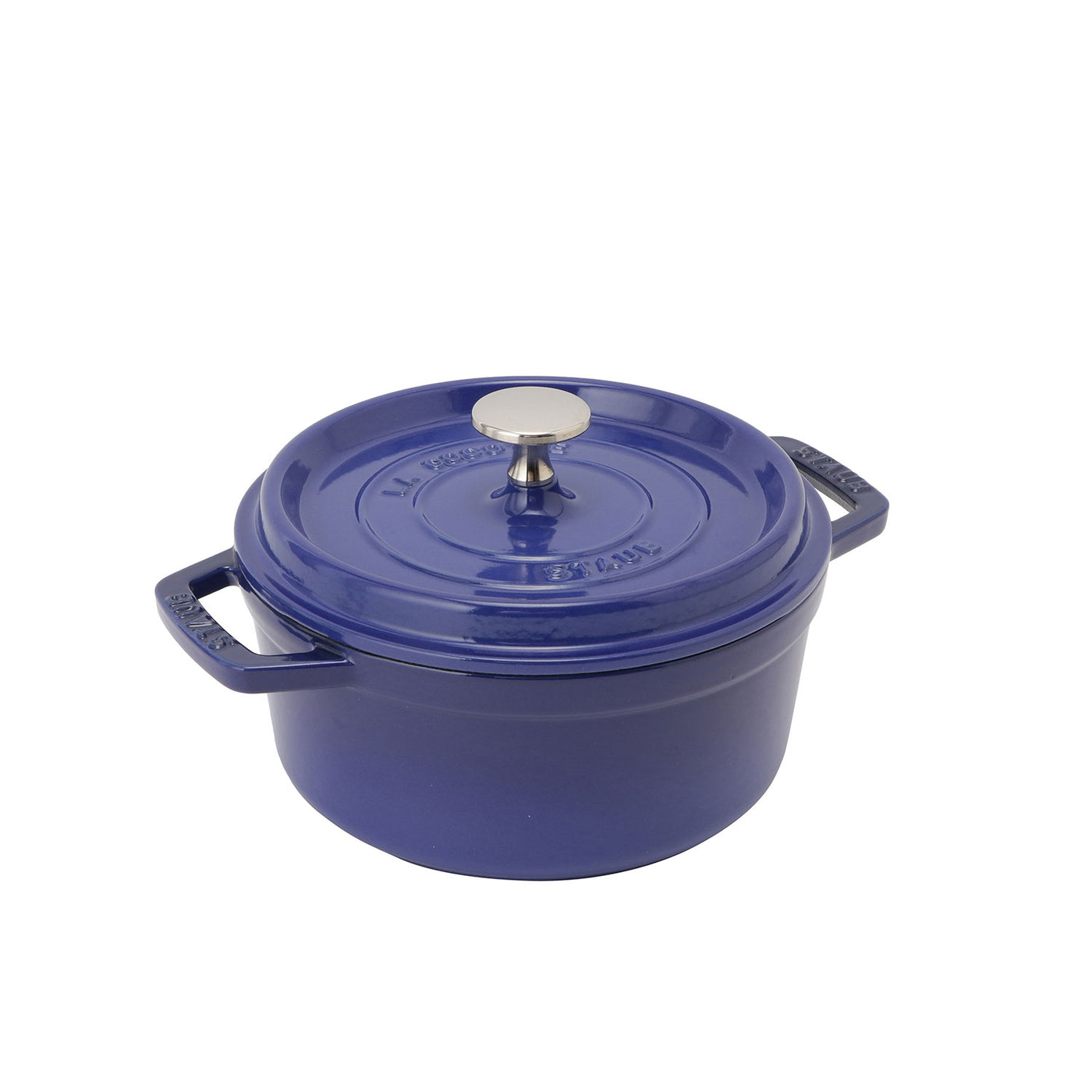 Staub 胡散臭く ストウブ ラウンドココット 22cm ブルーベリー ホーロー鍋