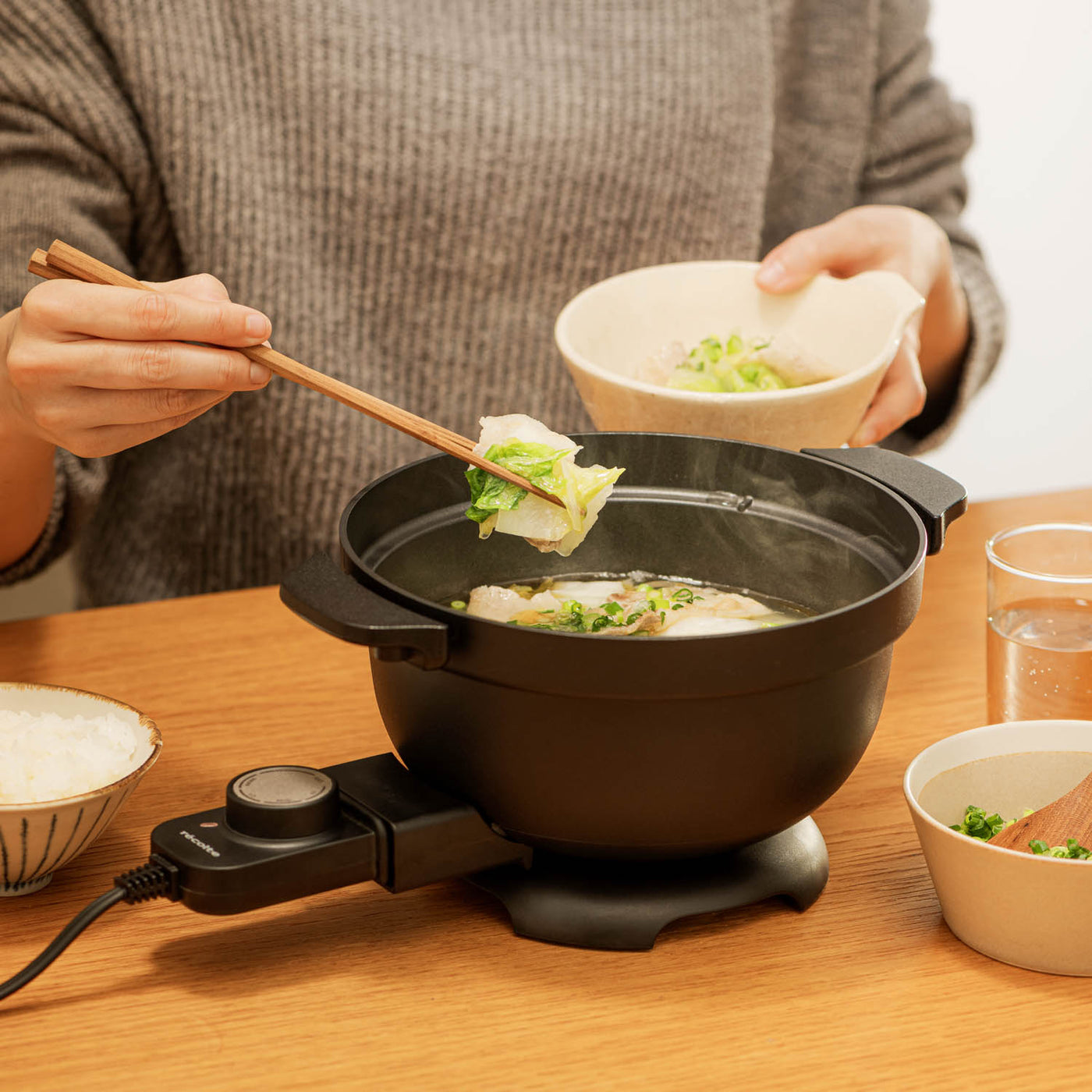 recolte（レコルト） 電気なべ コポット REP-1(YE) |キッチン用品通販