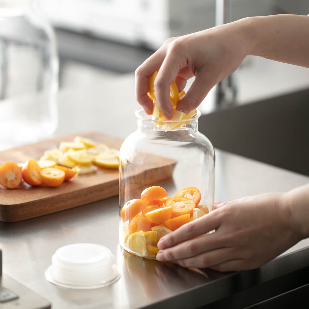 HARIO(ハリオ) ガラスのある生活 ガラスの手仕事保存びん クリア GHB