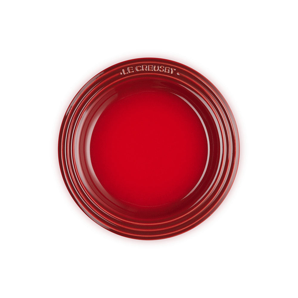 ルクルーゼのメッシュプレート４点セット　フリント　チェリーレッド LE CREUSET(ル・クルーゼ) レジェ・プレート チェリーレッド |キッチン
