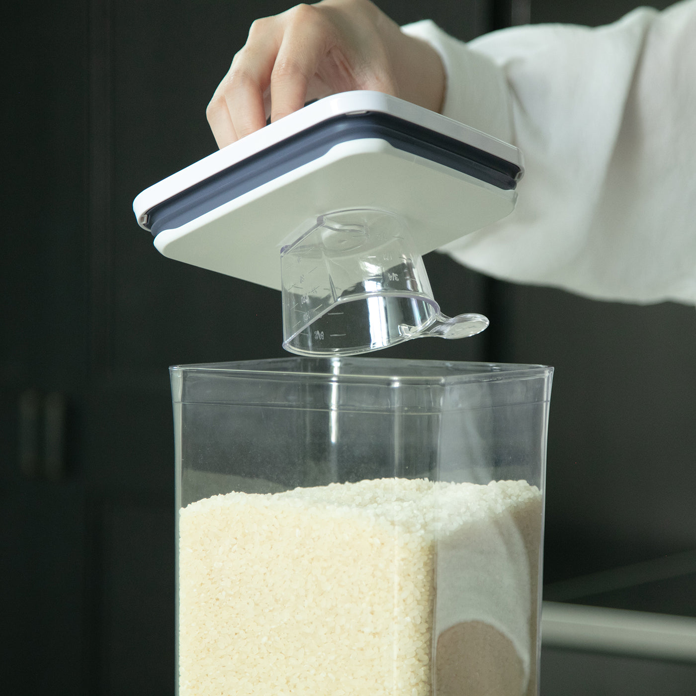 OXO ガラス製米びつ 　 8L OXO ガラス製米びつ 8L