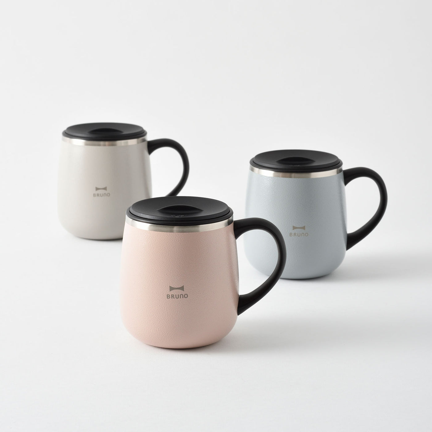 送料込み】BRUNO（ブルーノ） 蓋つきステンレスマグ short ブルー
