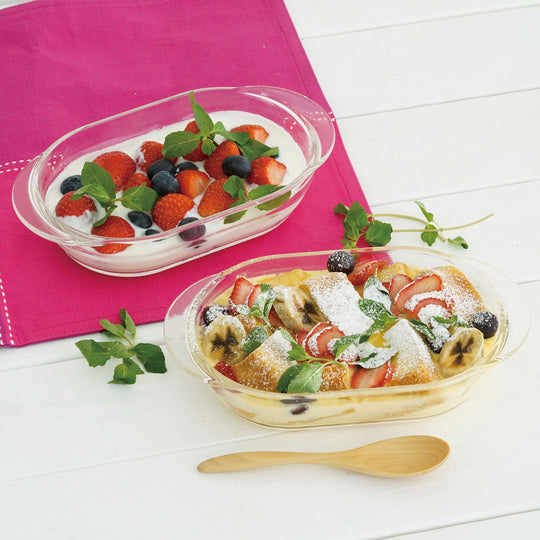 【SALE】HARIO(ハリオ) 耐熱ガラス製グラタン皿2個セット