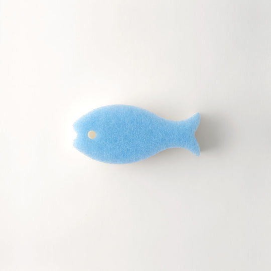 marna(マーナ)  おさかなスポンジ ライトブルー