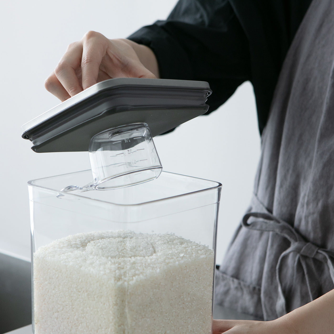 送料込み】OXO(オクソー) ステンレスポップコンテナ 米びつ
