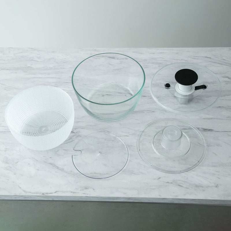 OXO(オクソー) ガラスサラダスピナー - 野菜水切り器