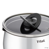 T-fal(ティファール）オプティスペース IHステンレス マルチポット 16cm チャコールグレー