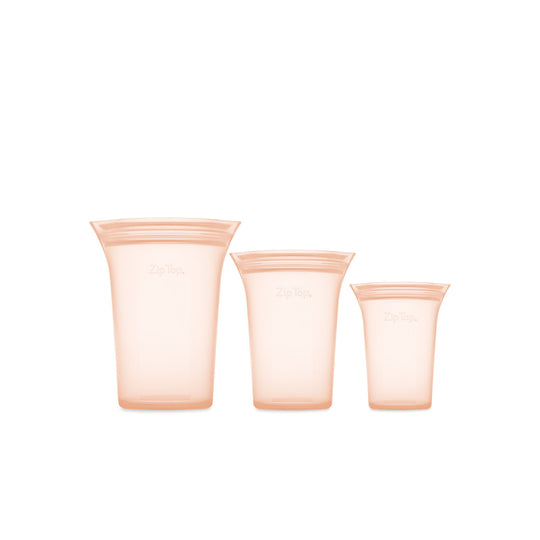 【まとめ買い】ZIP TOP(ジップトップ) カップ3点セット ピーチ