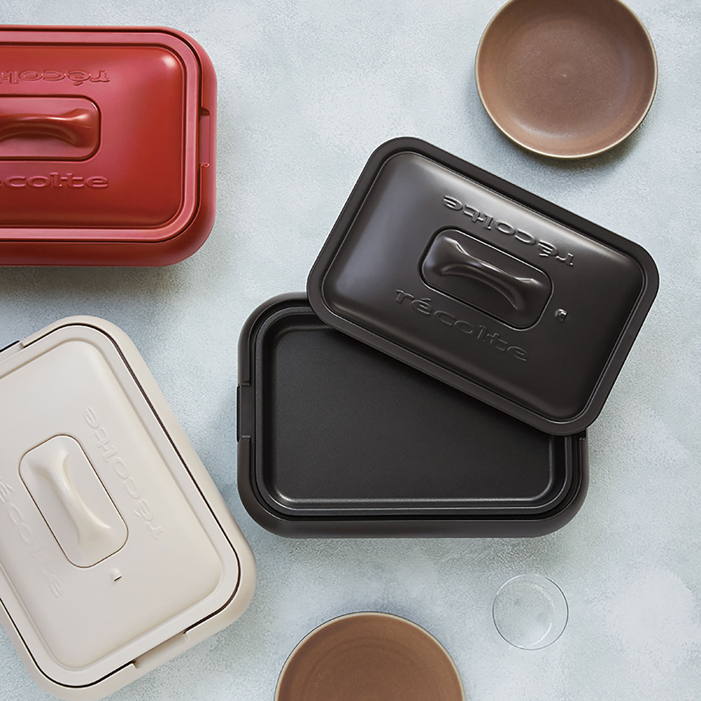 recolte（レコルト） ホットプレート グレー RHP-1(GY) |キッチン用品