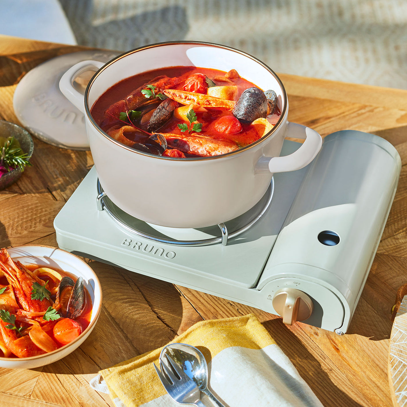 BRUNO（ブルーノ）カセットコンロスリム アイボリー BOE095-IV