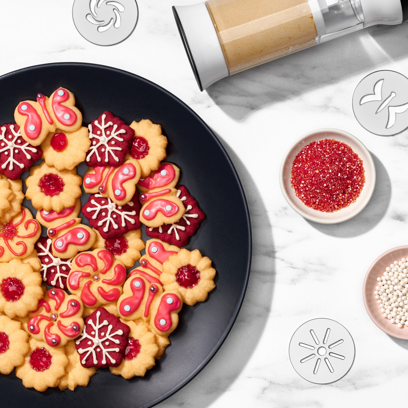 SALE】OXO（オクソー）クッキープレス（ディスクケース付き