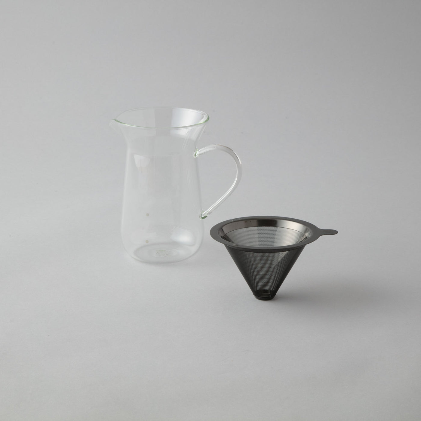 Cores（コレス） チタンコーンフィルター＆サーバー グレー |キッチン